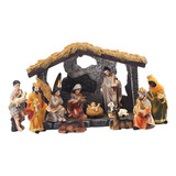 Conjunto De Estatuilla De La Escena De De Pascua Escultura