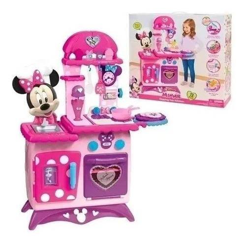 Cocinita Infantil Para Niñas De Minnie Mouse Accesorios 