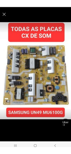 Todas As Peças Tv Samsung Mu6100 (tudo Interno) 