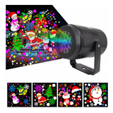 Lámpara De Navidad Led Proyector Láser Luz 16 Patrones 