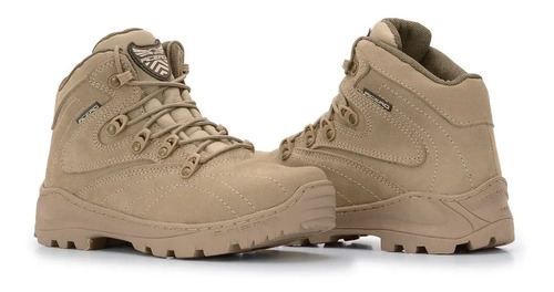 Coturno Acero Bota Adventure Sola Alta Couro Trilha Casual
