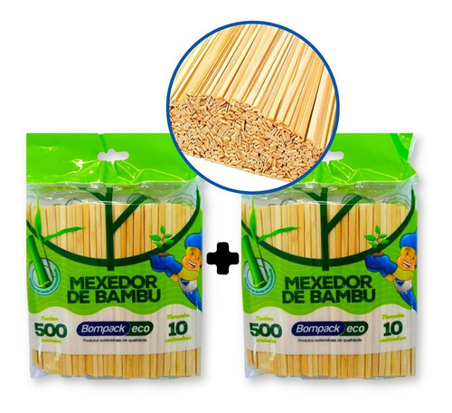 1000und Mexedor De Bambu Café Biodegradável Eco Bompack 10cm