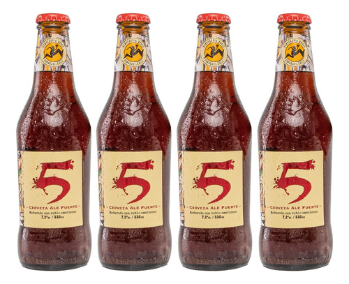 Pack 4x Cerveza Kross 5 330cc Botella