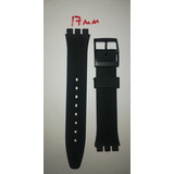 Correa De Reloj Swatch 17mm Negra