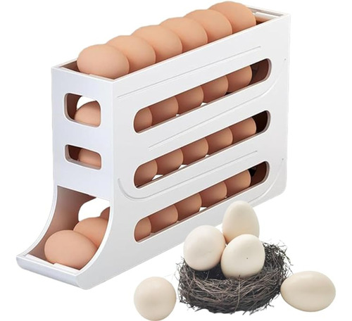 Organizador Dispensador Huevos Para Refrigerador-30 Huevos