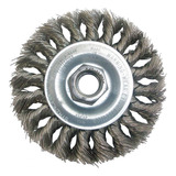 Cepillo Circular De Alambre Trenzado Inox 4 X0.14 Ss 5/8-11 