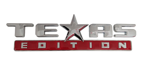 Emblema Silverado Texas Edition Chevrolet ( Adhesivo 3m) Foto 2