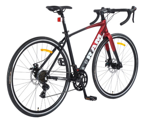 Bicicleta De Ruta Ram Road R700 14 Velocidades Gravel Bike Color Guinda Tamaño Del Cuadro L