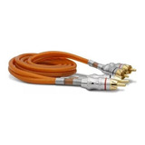 Cabo Blindado 1 Metro Rca Kx3 Malha De Cobre Conector Ouro