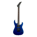 Guitarra Eléctrica Jackson Js Series Js12 Dinky De Álamo Metallic Blue Brillante Con Diapasón De Amaranto