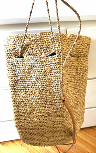 Bolso Playa Tejido Natural Rafia Importado Africa Canasta