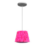 Luminária/pendente Mini Flower Quarto Menina/fashion Startec Cor Rosa Pink 110v/220v