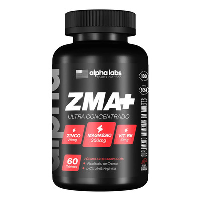 Suplemento ZMA Alpha Labs Zinco Magnésio Vitamina B6 Cápsulas | MercadoLivre