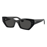 Gafas De Sol Ray-ban Sol Zena S, Color Negro Con Marco De Inyectado Estandar - Rb4430