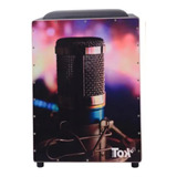 Cajon Eletrico Nobre Tok 221 C/ Bongo Microfone Cor Preto