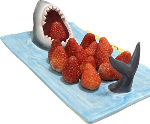 Plato De Sushi Con Forma De Tiburón, Decoración De Cocina, P