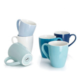 Tazas De Café De Porcelana Dulce, 16 Onzas, Juego De 6, Taza