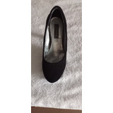 Vendo Zapatos Para Dama En Gamuza Color Negro Talla37 Usados