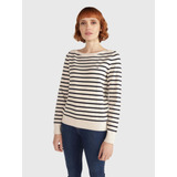 Jersey Cuello Barco De Mujer Tommy Hilfiger Multicolor