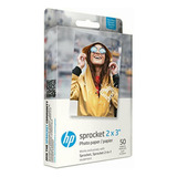 Hp Sprocket Photo Paper-50 Sticky-backed Sheets/2 X 3 In