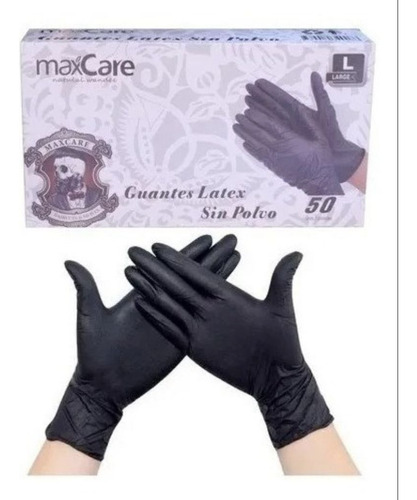 Guantes De Latex Profesional Maxcare 50 Unidades