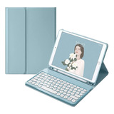 Funda Con Teclado Marca Qiyibocase/ Para iPad 10 / Blue