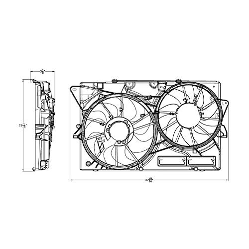 Crash Parts Plus Ventilador De Refrigeración De Radiador