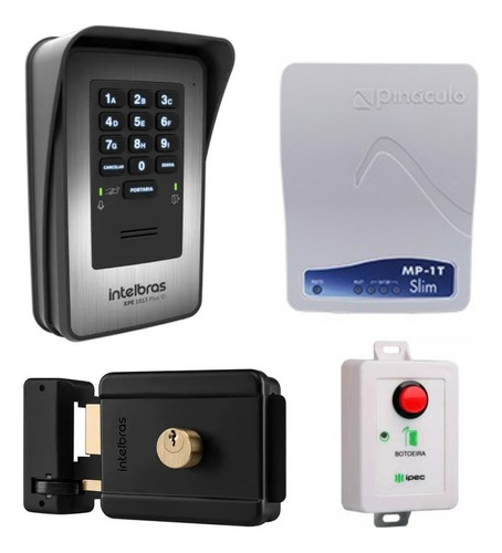 Kit Porteiro Xpe 1013 Plus Id Interface Siga-me P/ 4 Números