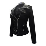 Chaqueta Cuero Sintetico Dama 30% Off