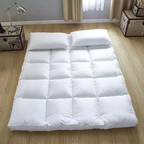 Kit Pillow Top Casal Size Com 2 Travesseiros E 2 Fronhas