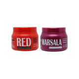 Matizador Mairibel Red Vermelho 500g+ Matizador Marsala 500g