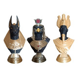 Bustos De Figuras Egipcias Impresos En Pla De Seda