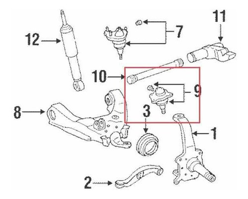 Muon Inferior Toyota Hilux 2rz 4x4 95/05 43330-39265 Foto 3