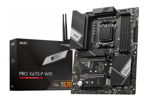 Motherboard Am5 - Msi Pro X670-p Wifi Ddr5 Ryzen Color Negro