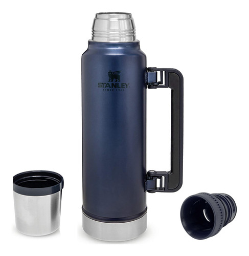 Termo Stanley Original 1,4 Lts Acero Inox Manija Azul Night