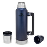 Termo Stanley Original 1,4 Lts Acero Inox Manija Azul Night