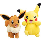 Pokémon Eevee Y Pikachu 2 Paquetes De Animales De Peluche