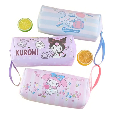 Estuchera Escolar Kuromi My Melody Cinnamoroll Sanrio Piel Sintética Multicolor Lapicera Kuromi Estuchera Kawaii Sanrio Personajes Hello Kitty