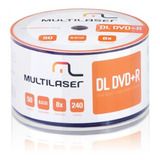 Dvd+r Dual Layer 8.5gb Multilaser Umedisc 50 Unidades Dv047