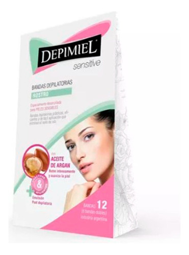 Banda Depilatoria Depimiel Facial Sensitive X12 Spa.