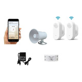 Kit Alarma Domiciliaria Inalambrica 2 Sensor Movimiento Wifi