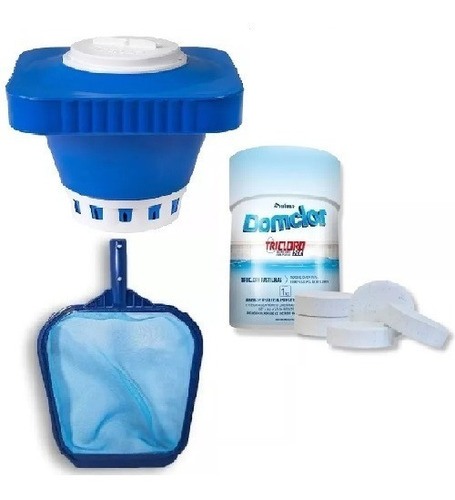 Pastilhas Cloro Para Piscina + Clorador Margarida + Peneira