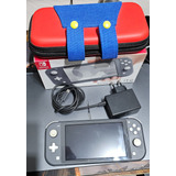 Consola Nintendo Switch Lite Gris + Funda De Mario