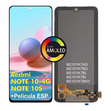 Tela Display Frontal Redmi Note 10/note 10s 4g Preto