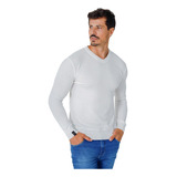 Suéter Masculino Blusa De Frio De Fio Manga Longa Cacharrel