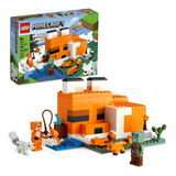 Kit De Construcción Lego Minecraft El Refugio Zorro 21178 3+