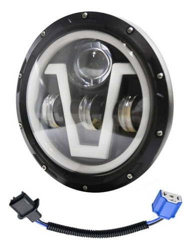 Faro Honda Navi Led, Daymaker Ojo De Angel Halo 