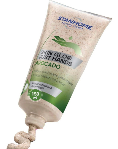 Stanhome Skin Glo Just Hand Aguacate 150 Ml. Exfoliante Mano