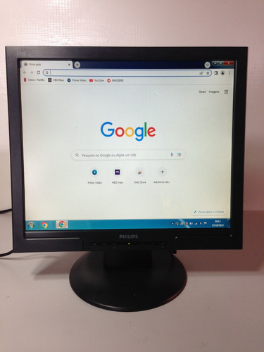 Monitor Pc Vga Dvi Philips Usado 17'' Hns8170t Funciona R7