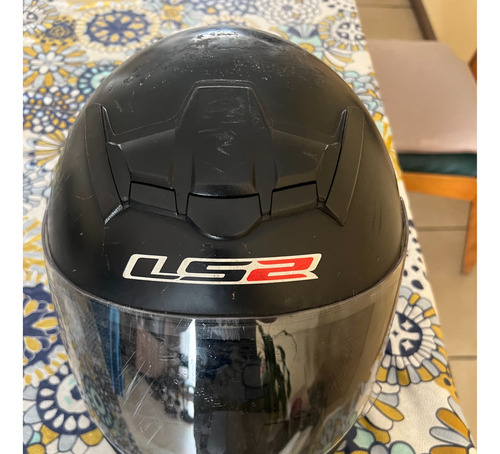 Casco Integral Moto Ls2 Negro Mate S Usado